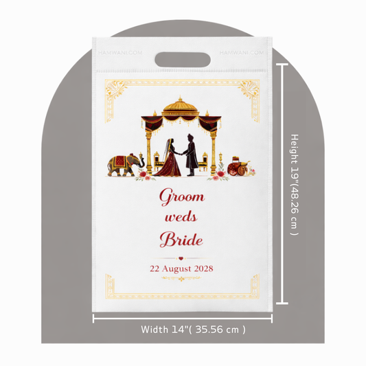Mandap Wedding D Cut Bag