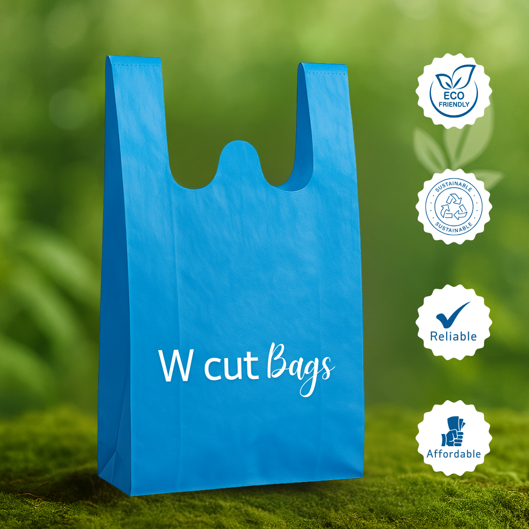 W Cut non-woven carry bags in bulk — Thailiwale wholesale, Indore