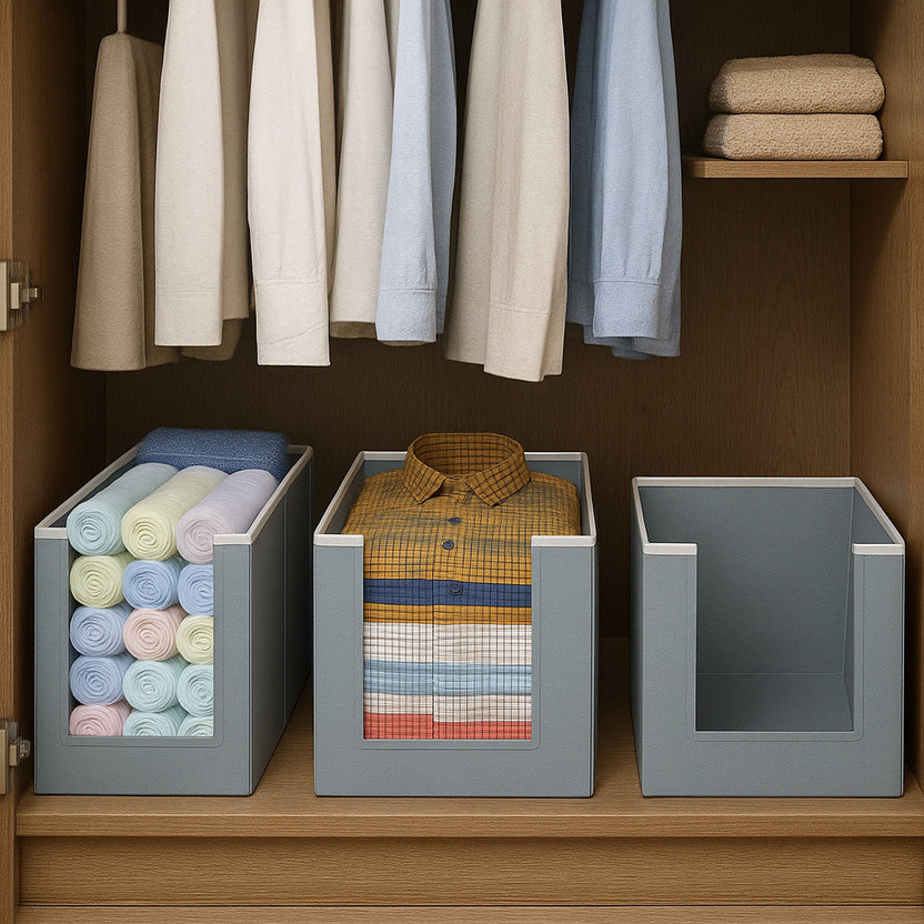 Shirt Stacker Organizer front open detail